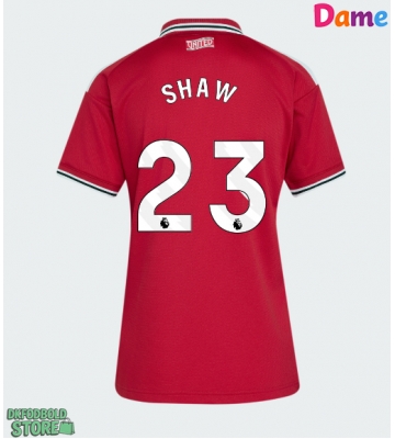 Manchester United Luke Shaw #23 Replika Hjemmebanetrøje Dame 2026-27 Kortærmet